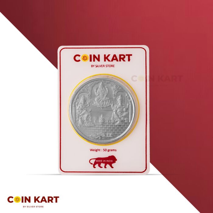 Divine Mahadev silver coin for spiritual gifting