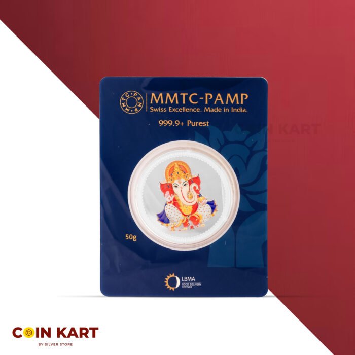 Lord Ganesha Fine Silver Coin