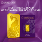 MMTC PAMP 2 gram gold bar showcasing trusted brand and packaging