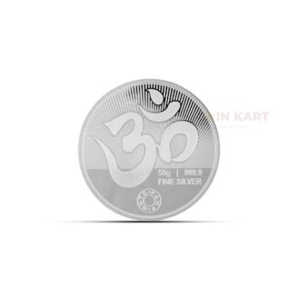 Sacred Balaji silver coin for blessings