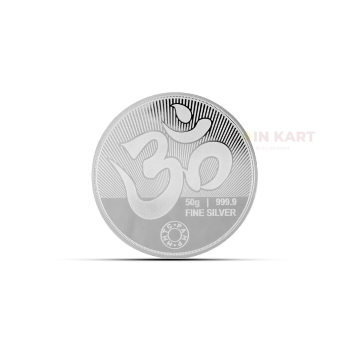 Sacred Balaji silver coin for blessings