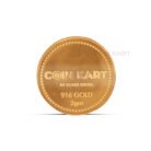 Fine gold coin tested for purity and quality