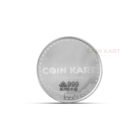 Silver coin tested for purity and quality