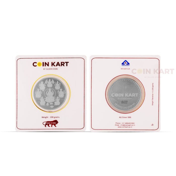 Astalakshmi Design Silver Coin