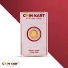 Fine gold coin inspired by temple artwork