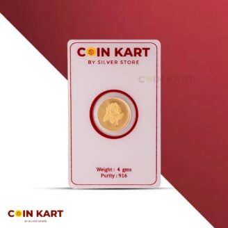 Fine gold coin inspired by temple artwork