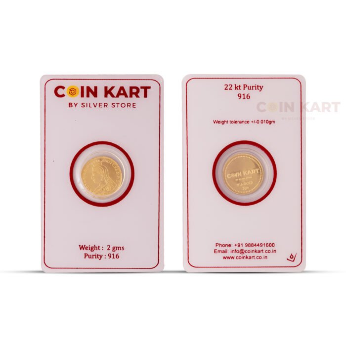 Lotus Design Hallmarked Gold Coin