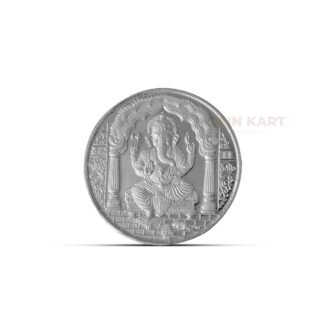 Religious Ganapati silver coin with premium finish