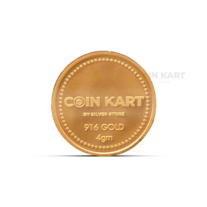 Lotus Design Hallmarked Gold Coin
