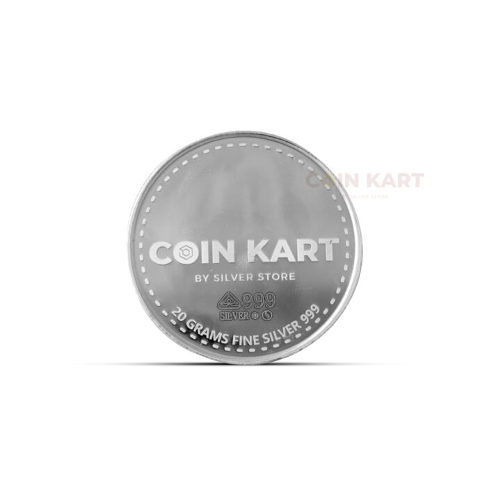 Religious Ganapati silver coin with premium finish