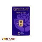 Precious gold coin with certified purity