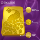 Premium MMTC PAMP gold bar with security features and elegant packaging