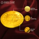 Detailed view of the Tree of Life gold coin showcasing fine engraving and premium craftsmanship.