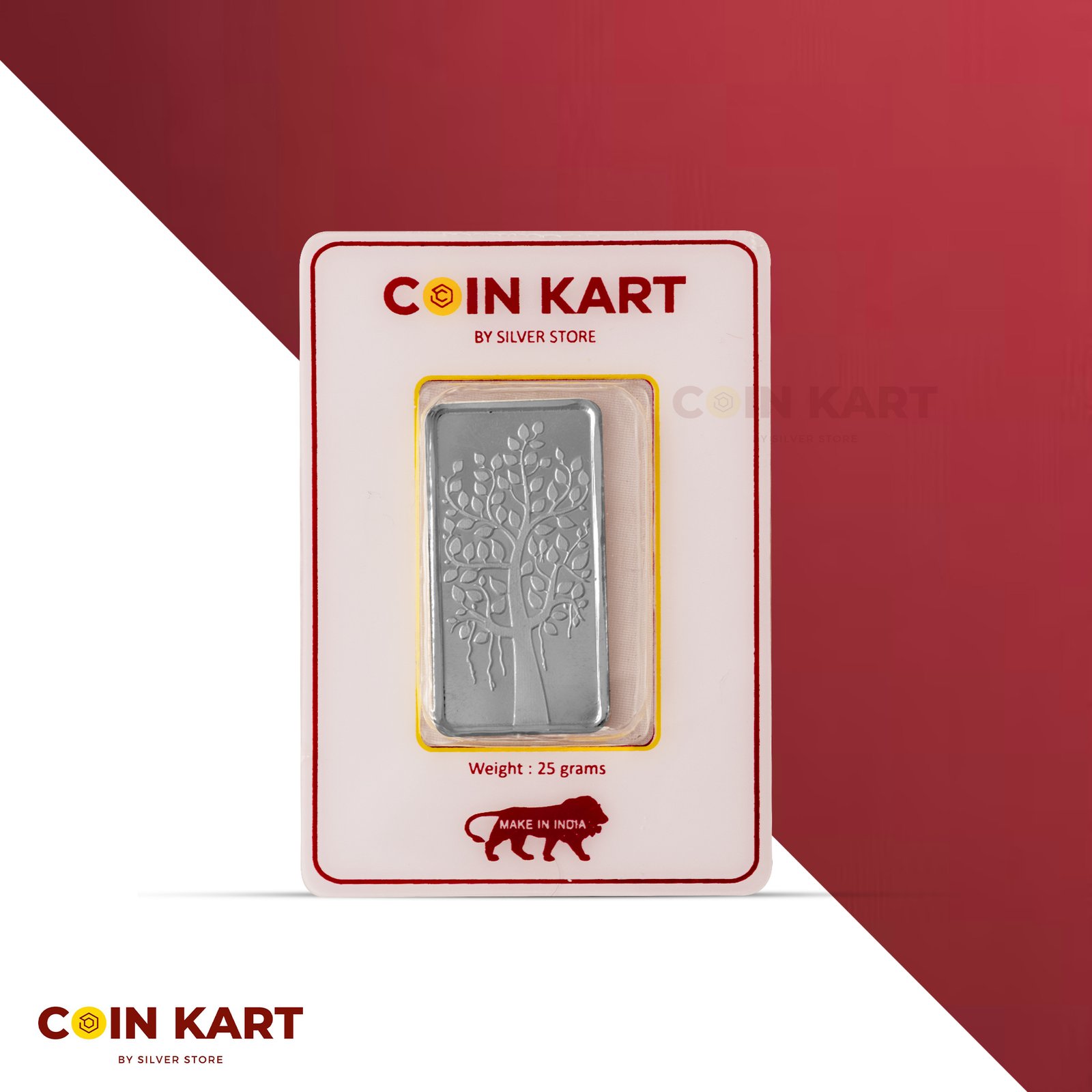 Pure silver bar available online in India
