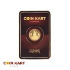 Authentic gold coin with certification